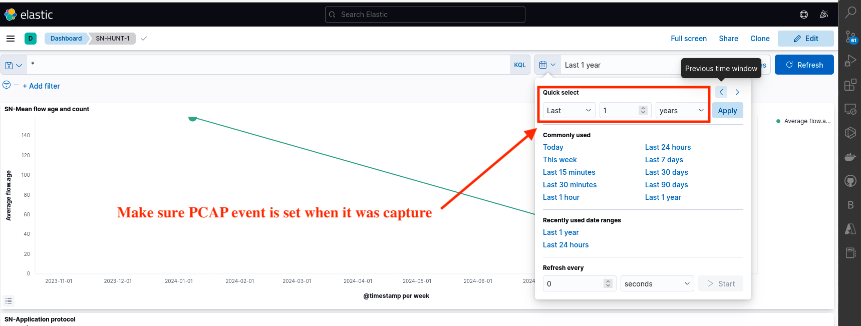 Fig 13: PCAP Time Settings