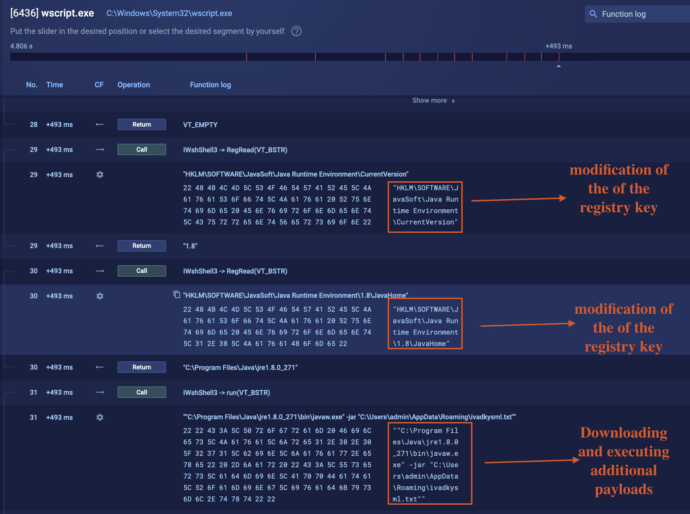 Fig 9: Registry Analysis